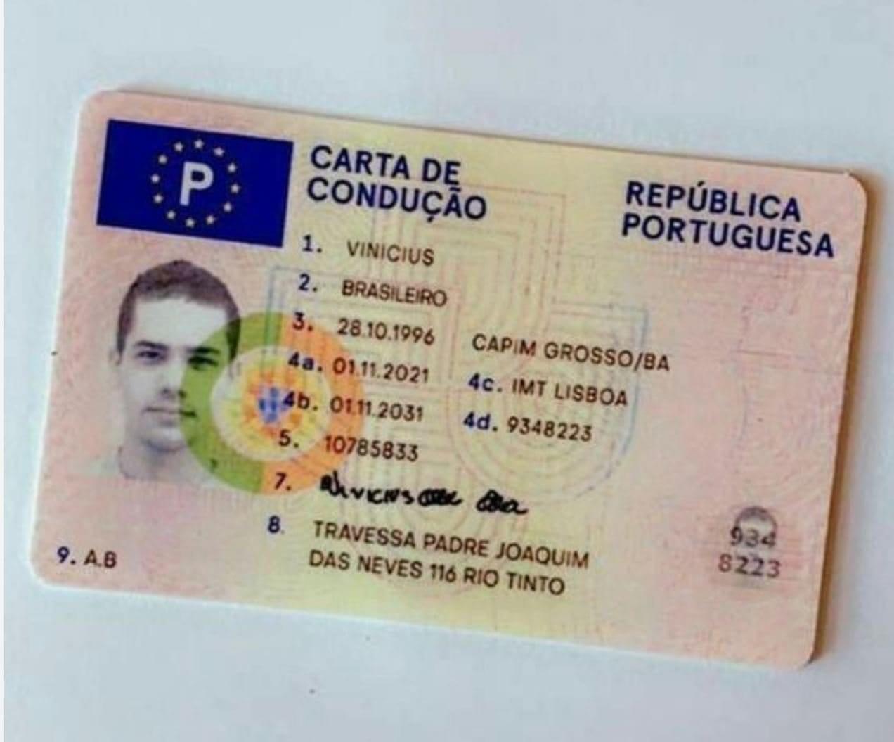 Bleni Patentë Shoferi Portugeze të Falsifikuar dhe të Shpejtë Online