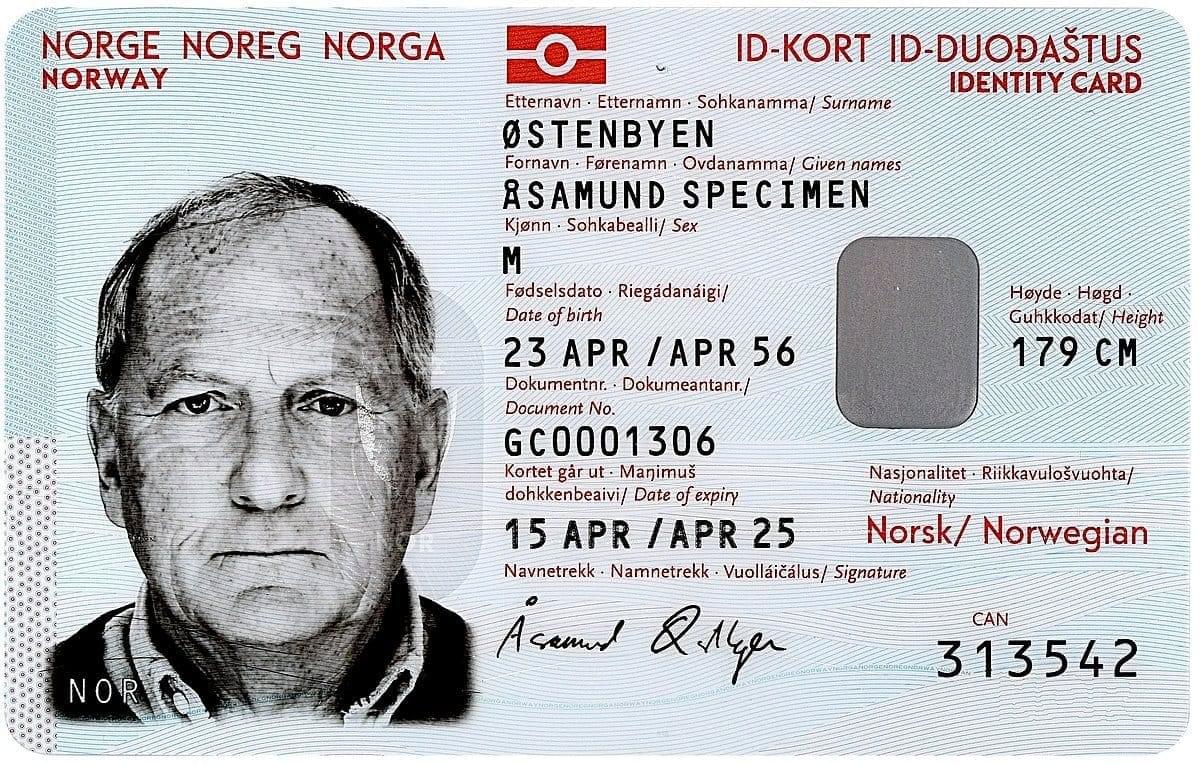 Acquista carte d'identità norvegesi online in modo rapido e garantito